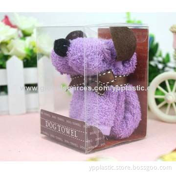 Towel packaging box, customized sizes and prints are welcome, PP/PET box manufacturer